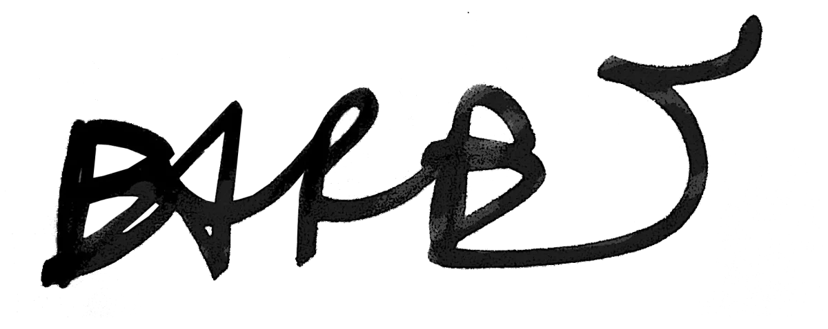 Barbi's signature